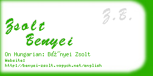 zsolt benyei business card